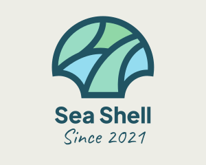 Mosaic Shell Ornament  logo design