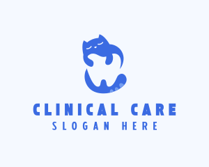 Cat Dental Clinic logo design