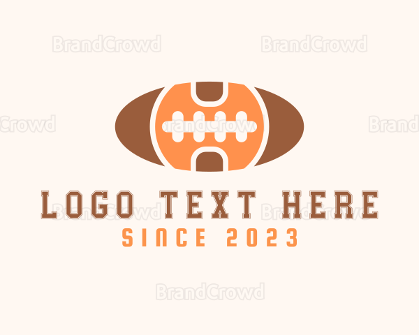 American Football Letter H Logo