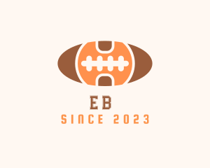 Ball - American Football Letter H logo design