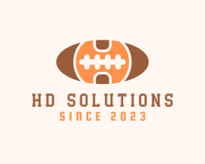 American Football Letter H logo design