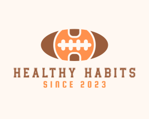 American Football Letter H logo design