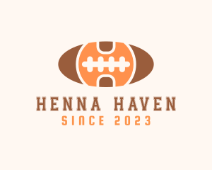 American Football Letter H logo design