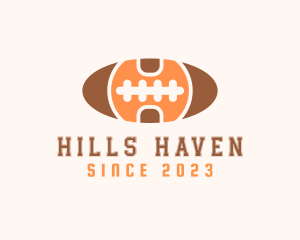 American Football Letter H logo design