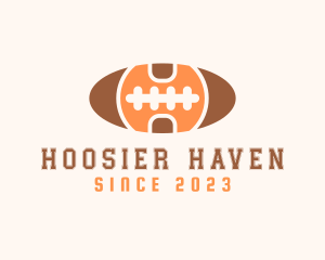 American Football Letter H logo design