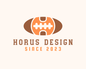 American Football Letter H logo design