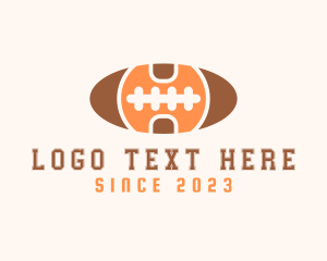 Ball - American Football Letter H logo design