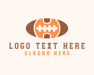 American Football Letter H Logo