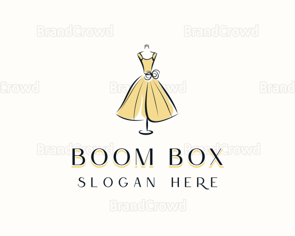 Gown Dressmaker Couture Logo