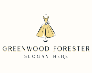 Gown Dressmaker Couture Logo