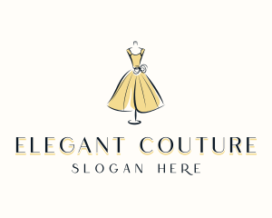 Gown Dressmaker Couture logo design