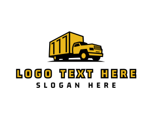 Shipping - Truck Transport Logistics logo design