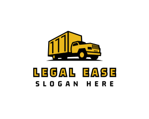 Delivery - Truck Transport Logistics logo design