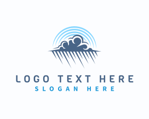 Weather - Rain Cloud Sky Weather logo design