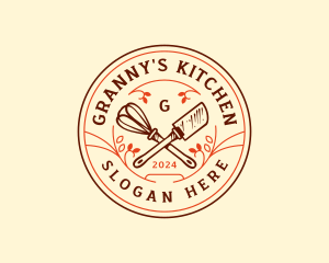 Bakery Whisk Spatula logo design