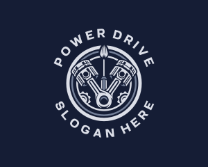 Engine - Engine Piston Gear logo design