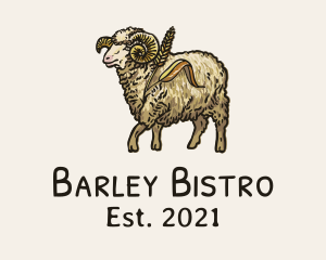 Barley - Ram Wheat Mill Barn logo design