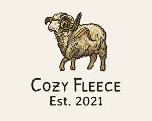 Fleece - Ram Wheat Mill Barn logo design