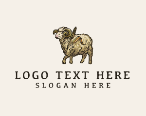 Wheat - Ram Wheat Mill Barn logo design