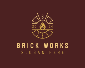 Brick - Brick Oven Pizzeria logo design