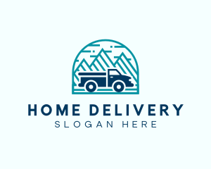 Mountain Truck Logistics logo design