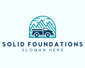 Logistics - Mountain Truck Logistics logo design