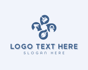 Clean - Cleaning Janitorial logo design