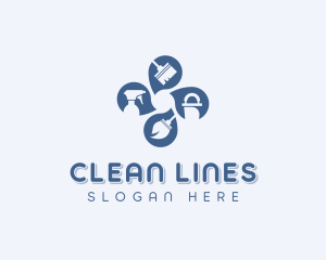 Cleaning Janitorial  logo design