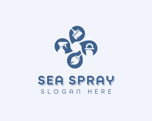 Cleaning Janitorial  logo design