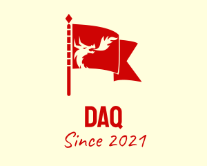 Asian - Red Dragon Flag logo design