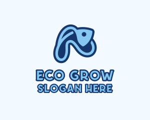 Aquaponics - Aquatic Seafood Fish logo design