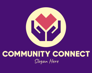 Social Welfare Heart logo design