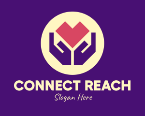 Outreach - Social Welfare Heart logo design
