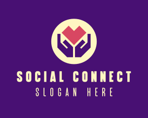 Social Welfare Heart logo design