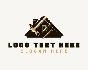 Hardware - Roofing Construction Hammer logo design