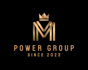 Crown - Premium Jewelry Letter M logo design
