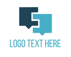 Blue Speech Bubble Logo