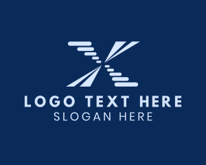 Analytics - Generic Shape Prism Letter X logo design