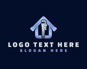 Builder - Pipe Wrench House logo design