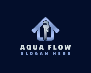Irrigation - Pipe Wrench House logo design