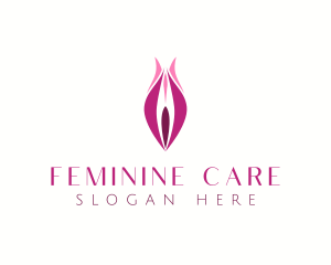 Gynecology - Vagina Labia Flower logo design