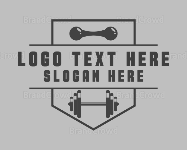 Gym Barbell Trainer Logo