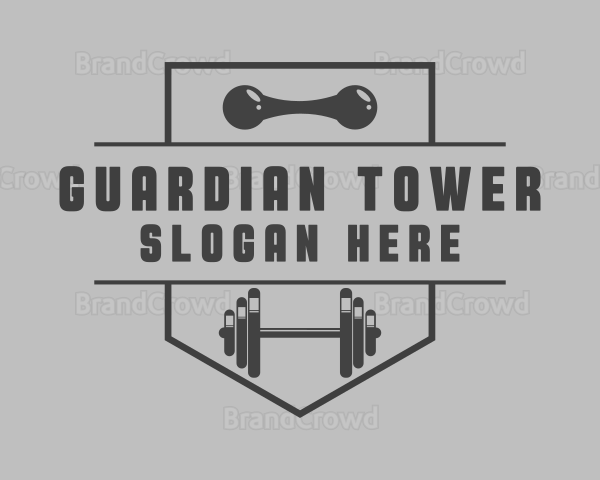 Gym Barbell Trainer Logo