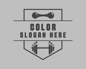 Gym Barbell Trainer Logo
