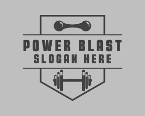 Gym Barbell Trainer Logo