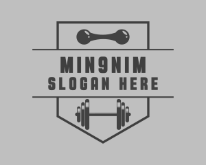 Gym Barbell Trainer Logo