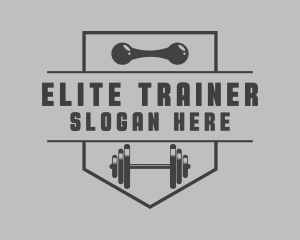 Gym Barbell Trainer logo design