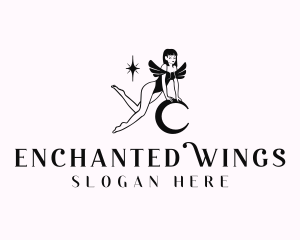 Sexy Wings Woman logo design