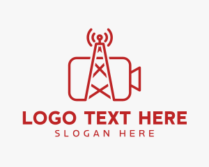 Transmission - Camera Broadcast Network logo design
