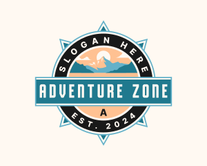 Compass Mountain Adventure logo design